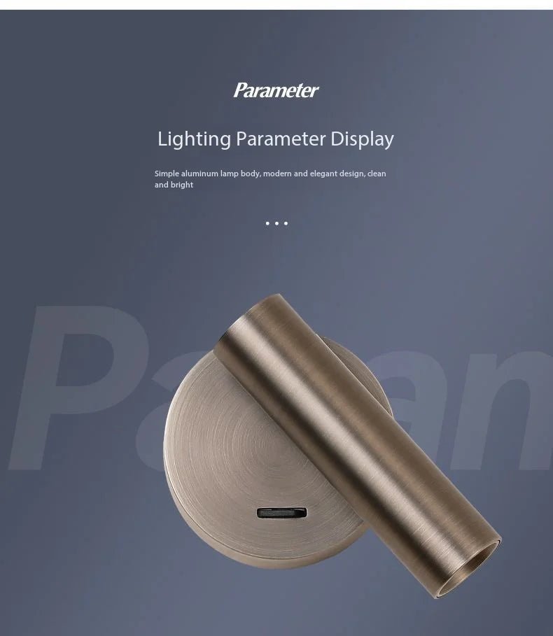 Modern LED Wall lights Rotatable Adjustable Reading Lights Bedroom Bedside Living Room Study Room indoor home Lighting Spotlight