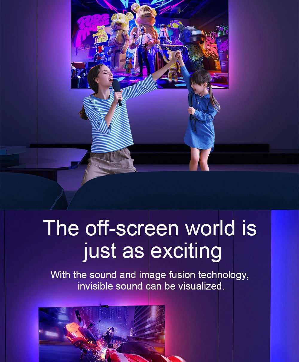 TV LED Backlight With Camera Ambient Strip Light Immersion Led Color Strip LED Light For 55-65 Inch Tv Pc Led Rgb Tape Screen