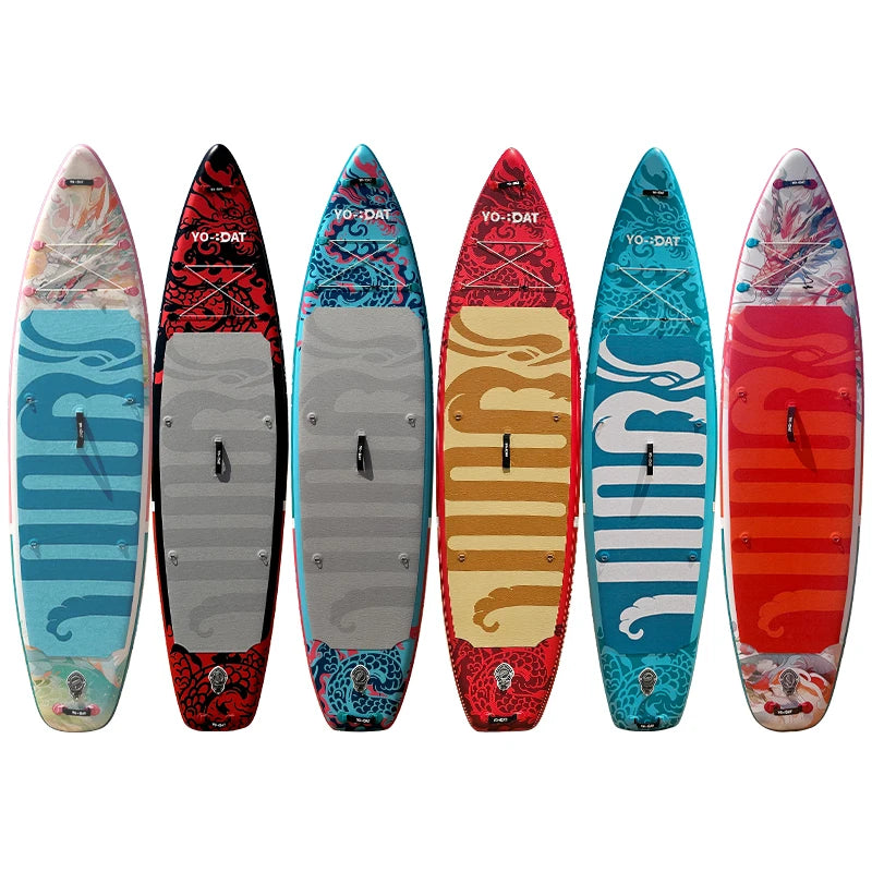 Manufacturer Customized 11'6" Waterplay Surfing Inflatable Sup Loong Inflatable SUP Board With Accessories For River And Lake