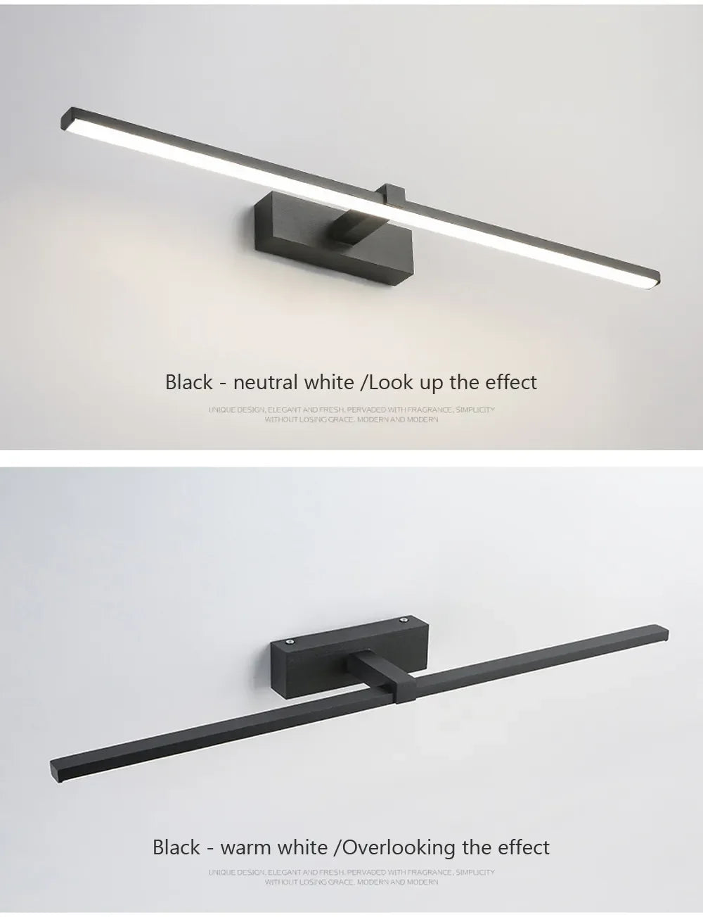 Modern LED Wall Light Bathroom Mirror Lamp Bathroom Bath Mirror Line Lamp Wall Sconce Home Decoration Lighting Fixture Luster