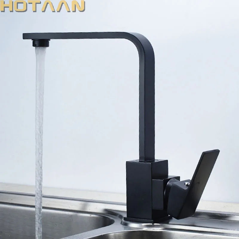 . Kitchen faucet Brass kitchen sink tap ,kitchen mixer,square swivel Kitchen Faucets, torneira YT-6004