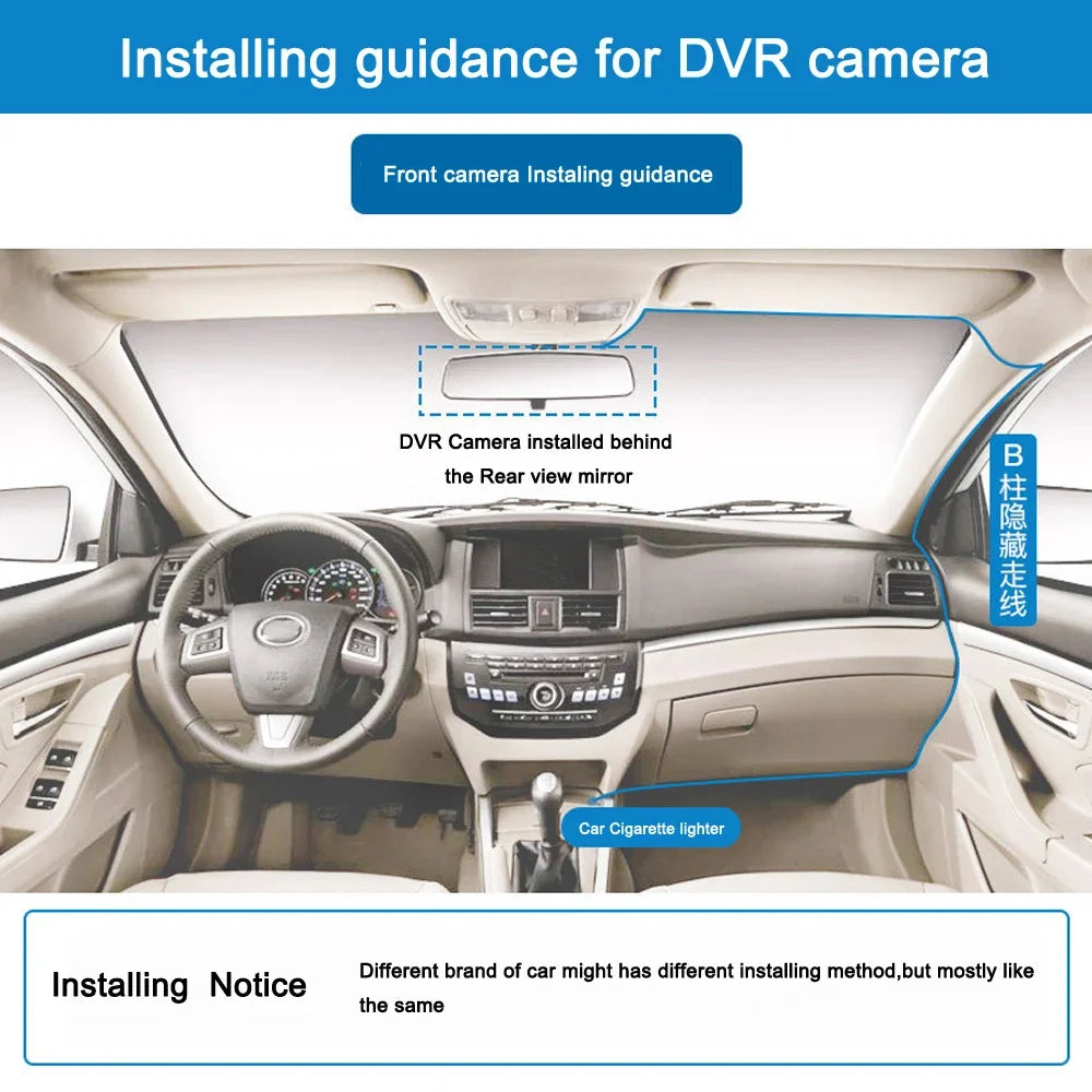 3 Camera Lens Car DVR 3-Channel Dash Cam HD 1080P Dash Camera Dual Lens Dashcam Video Recorder Black Box dash camera car dvr