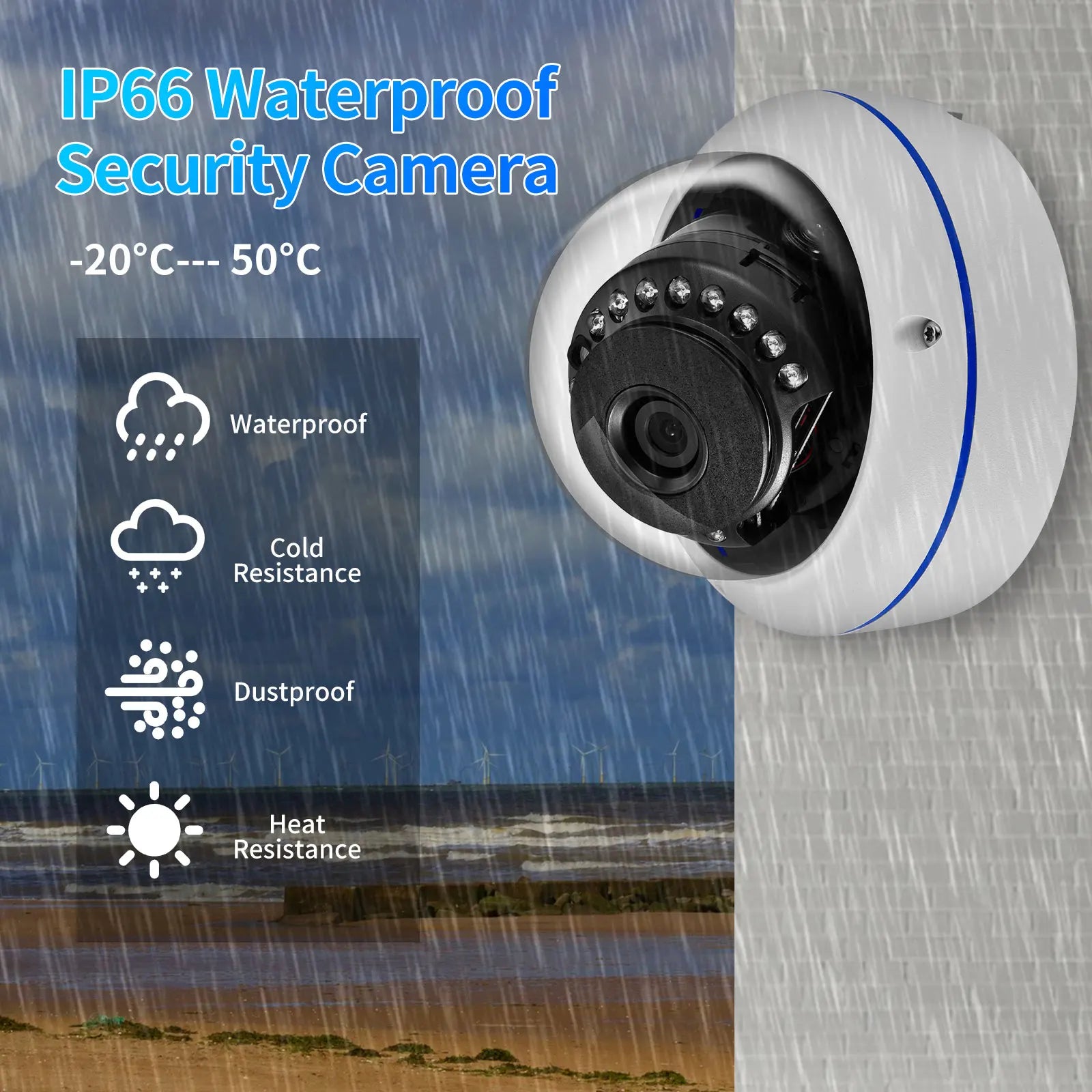 Gadinan 10CH 8MP 4K POE Dome Security Camera System IP Set 4MP Vandal-proof Home Audio CCTV Video Surveillance Protection Kit