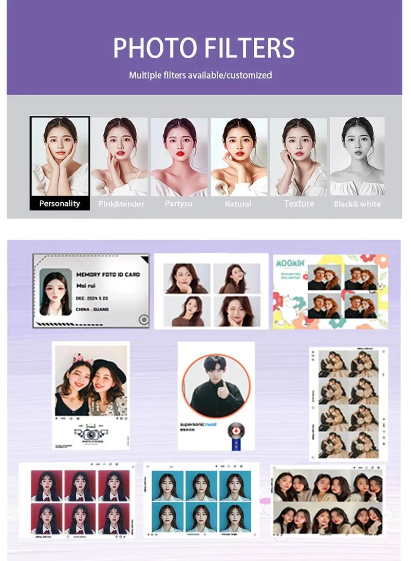 customize Commercial Use Custom Made Photo Booth Automatic Machine Multiple Scene Setup Selfie Photo Booth with Camera