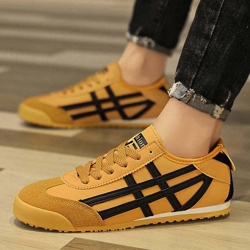 Fashion Couple Canvas Shoes Classic Design Green Leather Casual Shoes For Men Trendy Low-cut Lightweight Original Men's Sneakers
