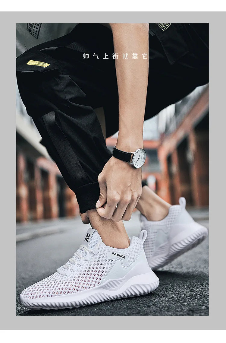 2026 Summer Men's Loafers Walking Mesh Breathable Summer Comfortable Casual Shoes Sneakers Zapatillas Hombre Men Running shoes