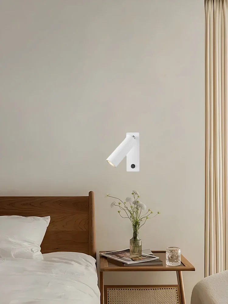 LED Wall Lamp with Switch – 3W Modern Folding Rotatable Sconce for Bedroom, Bedside, Home, and Hotel Reading Lighting