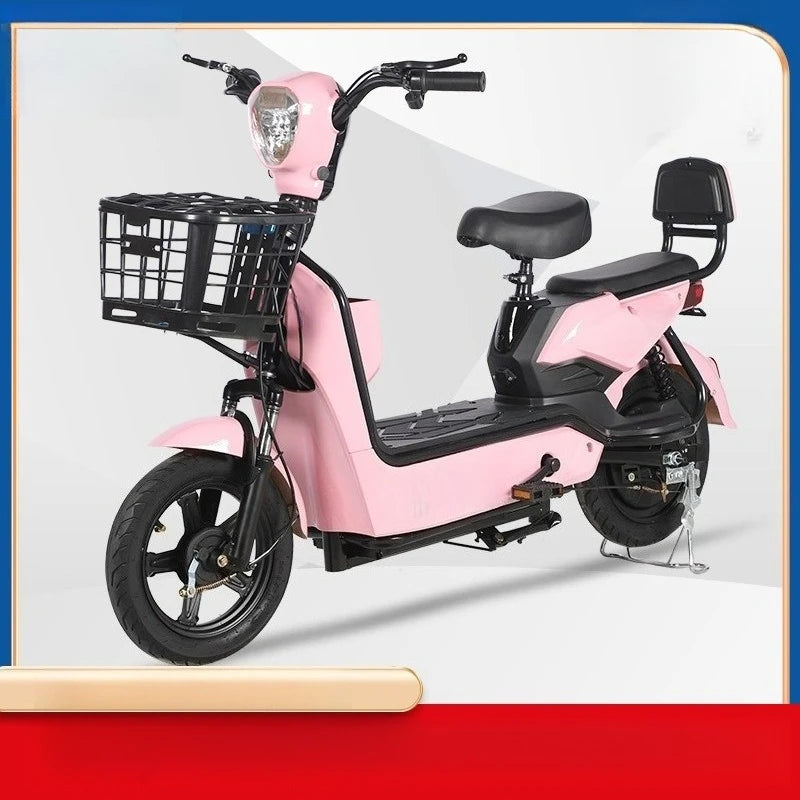 48V two wheel electric scooter adult daily commuter battery powered e bike