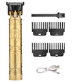 T9 Hair Trimmer for Men Cordless Beard Clipper 4 Guide Combs Brush USB C Cable Silent Operation Shaver Home Haircut Tool Kit