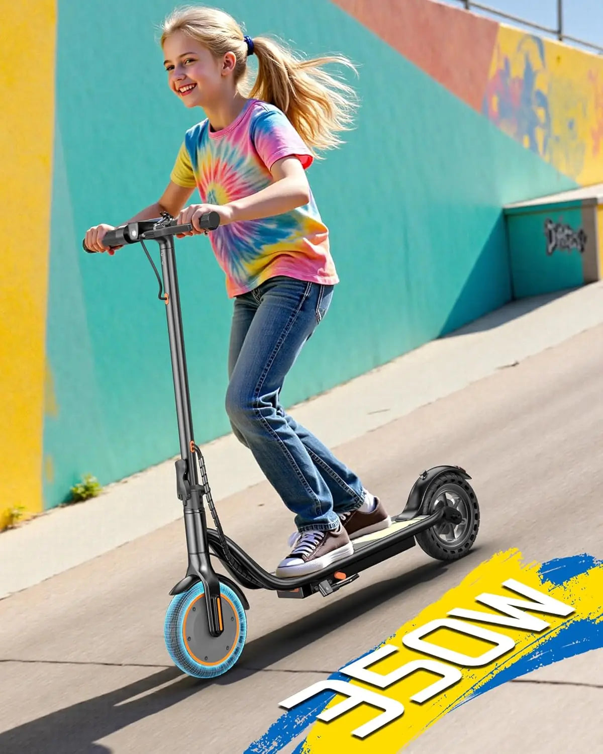 Sigravy Electric Scooter for Kids,Teens,Teenager, Students, Foldable Commuter E Scooter for Teens, 350W Motor, 19 MPH, Up to 26 Miles Range, 8.5" Solid Tires, Cruise Control, 19MPH Max Speed, LED Display,APP Control