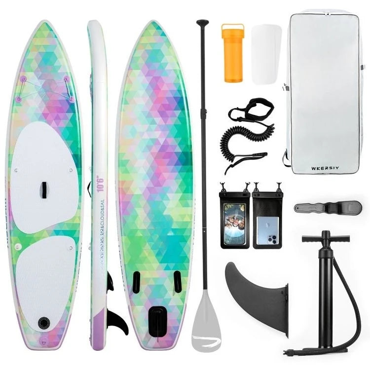 320Cm inflatable vertical paddle board SUP board with removable fins, suitable for adults/children