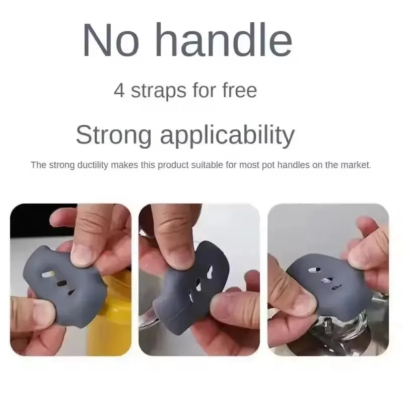Silicone Pan Handle Cover Heat Insulation Assist Handle Holder Grip Sleeve Kitchen Gadgets