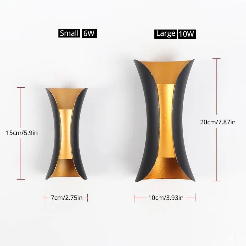 Modern Wall Sconces 10W Wall Lamp, LED Wall Light White Up Down Wall Mount Lights for Living Room Hallway Bedroom Decor