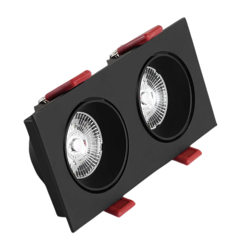 Modern Simple Down Light Embedded Dark Decoration Household Ultra-Thin No Main Light Adjustable Angle LED Anti-Glare Spotlights