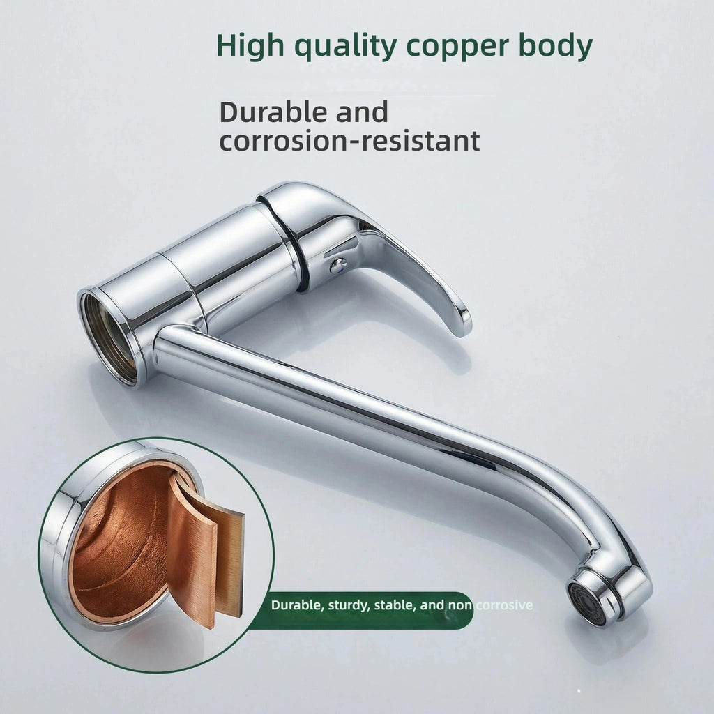 Wall Mounted Chrome Bathroom Shower Faucet Single Handle Bathtub Mixer Tap Hot Cold Water Valve with G1/2 Shower Hose Connector