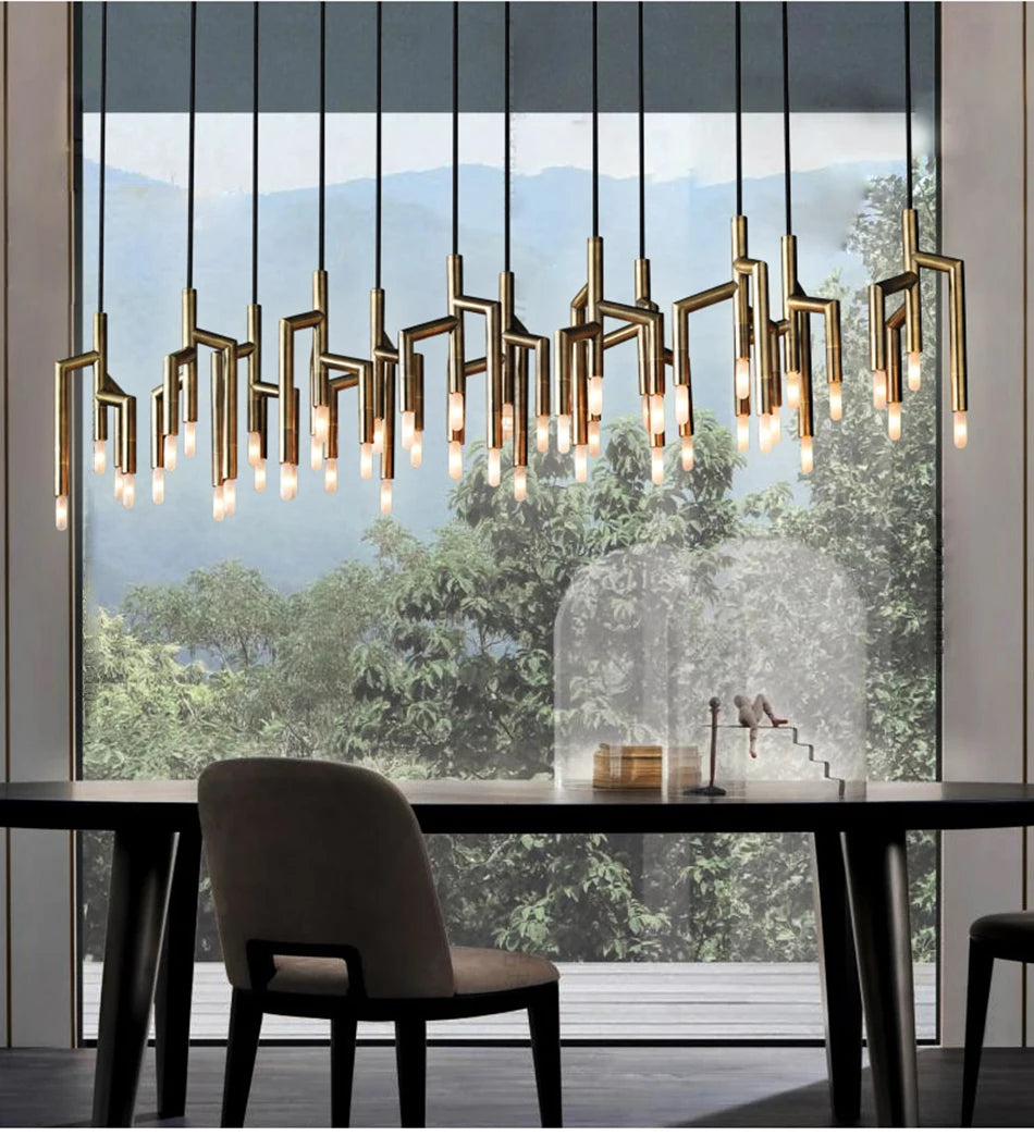 Modern Light Villa  Tree Branch Staircase Chandelier Lighting,Luxury Designer Restaurant Light in the Bedroom Home Decor