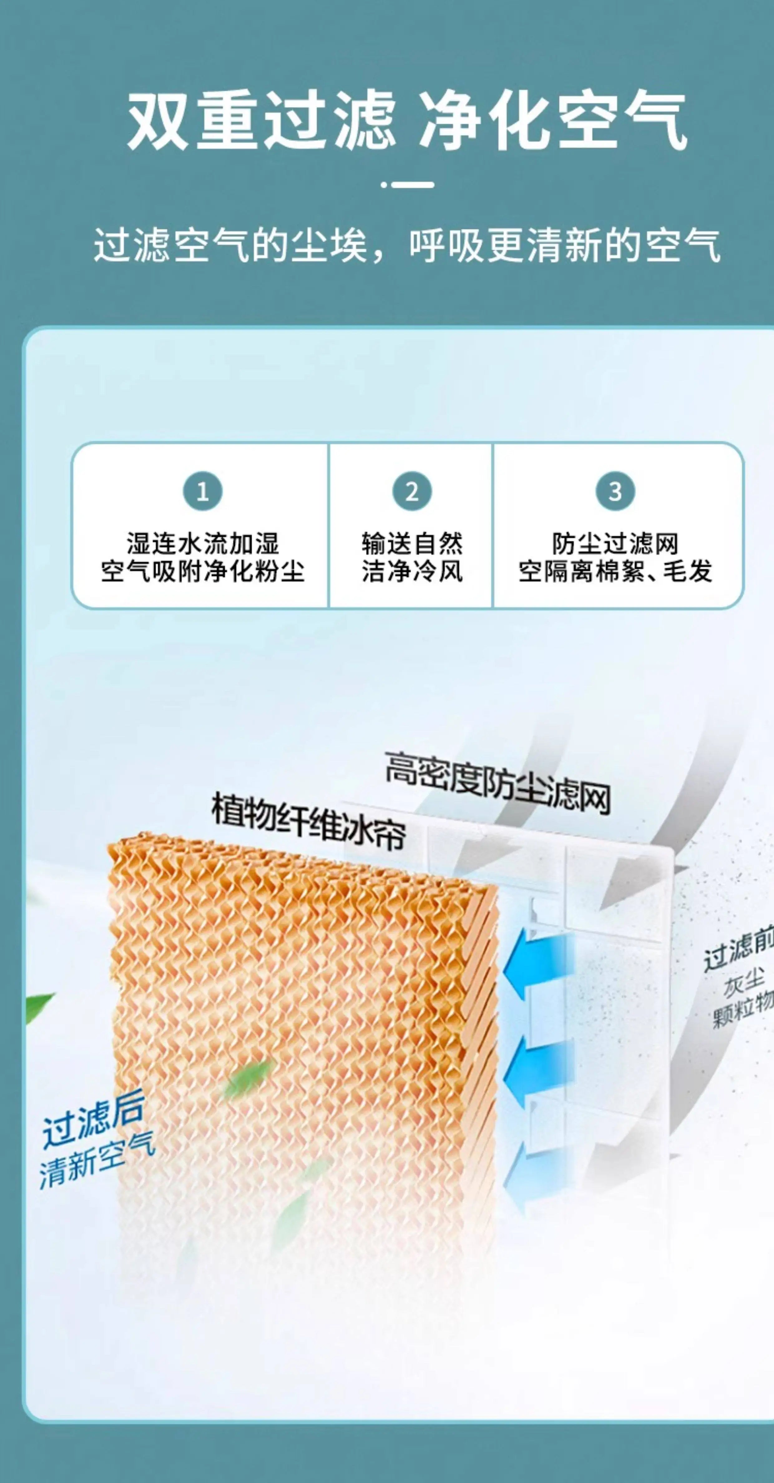 Air conditioning fan dual-purpose household cooling fan small office electric fan movable portable air conditioner