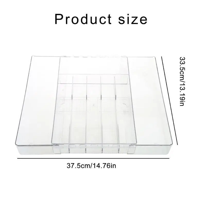 G6KF Effective Kitchen Drawer Cutlery Organizers Convenient Drawer Cutlery Storage Holder Case Space Saving Utensils Sorter