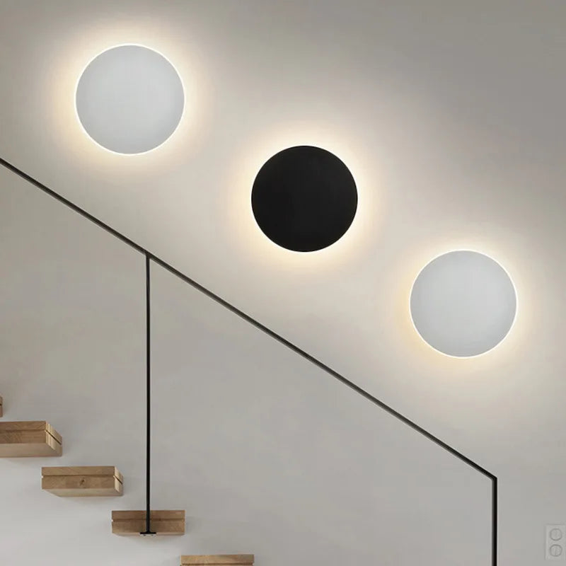 LED Wall Light with Touch Switch Bedroom Bedside Wall Lamp Indoor Stair Lighting Lamp Fixture Iron and Acrylic Materials AC220V