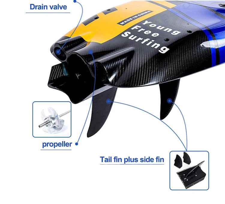 Waterplay Surfing High Speed 55km/h 110CC 2stroke Water-cooled Engine Jet Board Gas Powered Surfboard