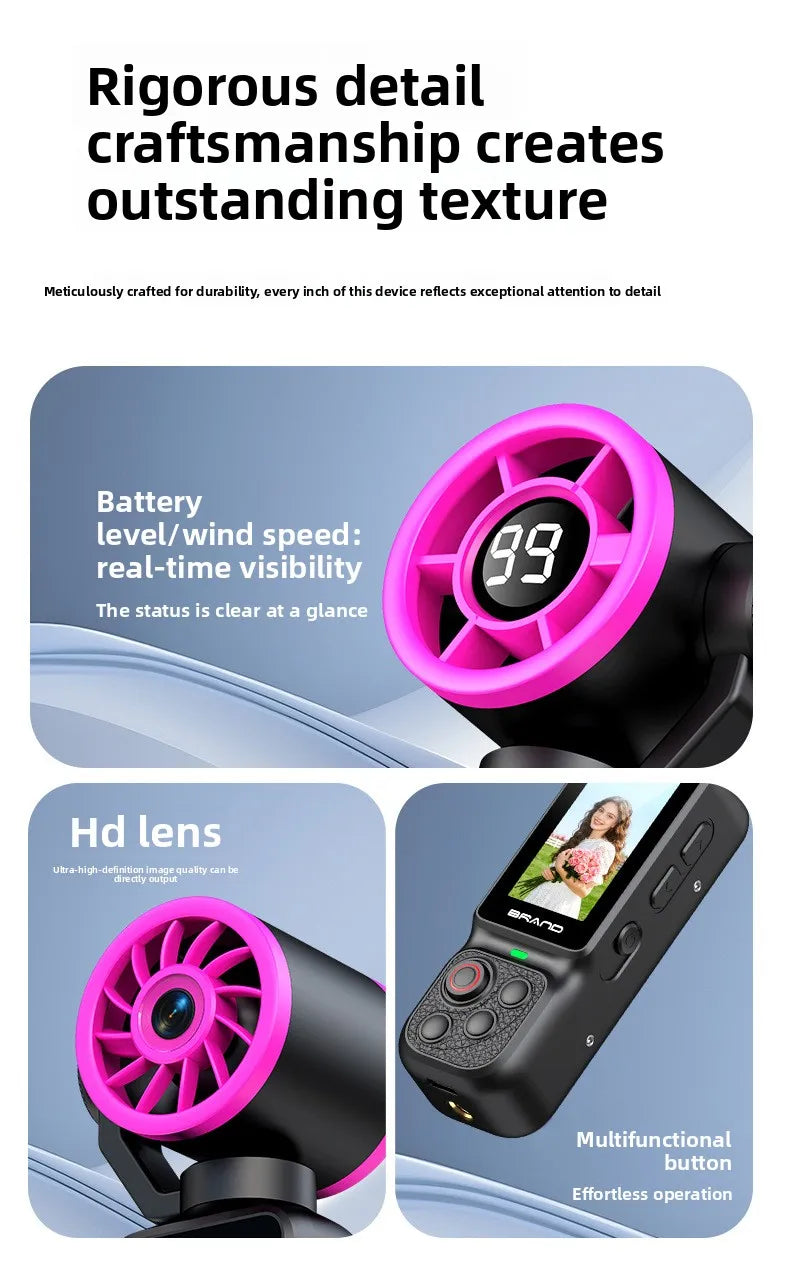 HD Handheld Sports Camera Mini Portable Video Recorder Anti Shake Action Camera for Vlog Audio Recording Students