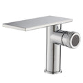 Bathroom Waterfall Basin Sink Faucet Black Faucets Brass Bath Faucet Hot&Cold Water Mixer Vanity Tap Deck Mounted Washbasin Tap