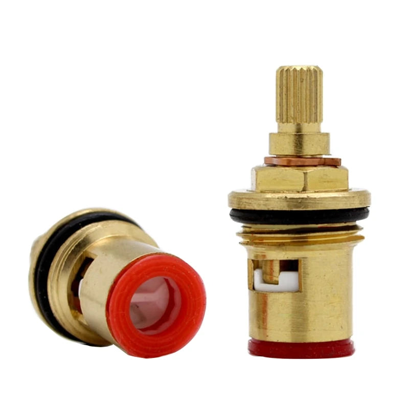 1/2" Replacement Brass Ceramic Disc Tap for VALVE Quarter Turn Cartridges Gland Insert 20 Teeth Bathroom Faucet Accessor