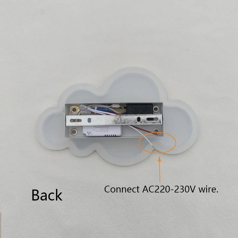 Cloud LED Wall Lamp Baby Room Bedroom Bedside Living Room Dining Room Attic Creative Warm Decoration Touch Switch AC85-230V