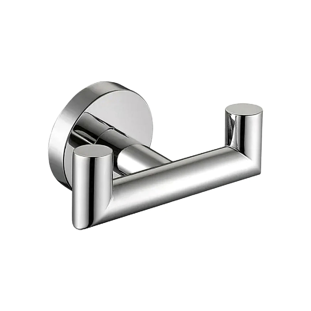 1Pcs or 2Pcs 304 Stainless Steel Bathroom Double Towel Hook Bathroom Creative Wall Metal Hook Door Back Wall Clothes Hook Waterproof Wall Hook - for Bathroom Bath Balls, Brush and Bedroom Jacket, Hat, Towel, Robe Hook Rack -