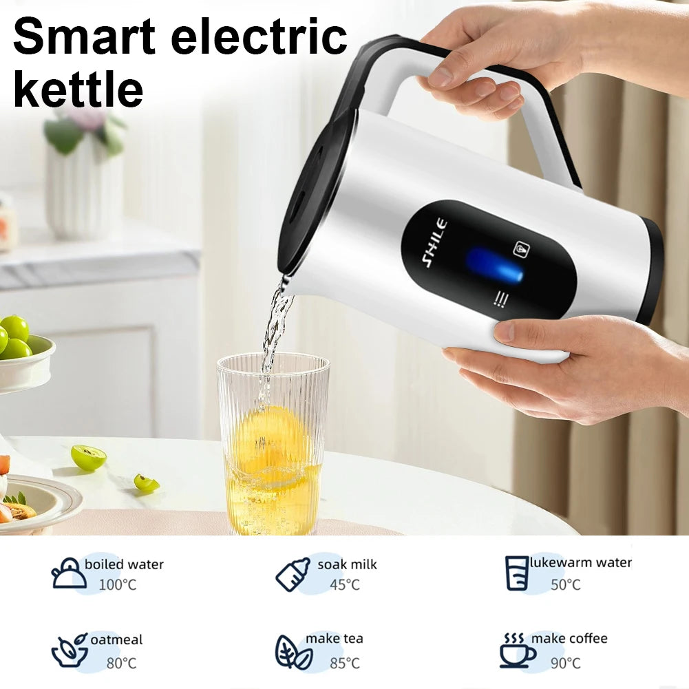 3L Stainless Steel Electric Large Tea Kettle 1500W Fast Boil Hot Water Boiler Multifunctional Tea Pot for Making Tea and Coffee