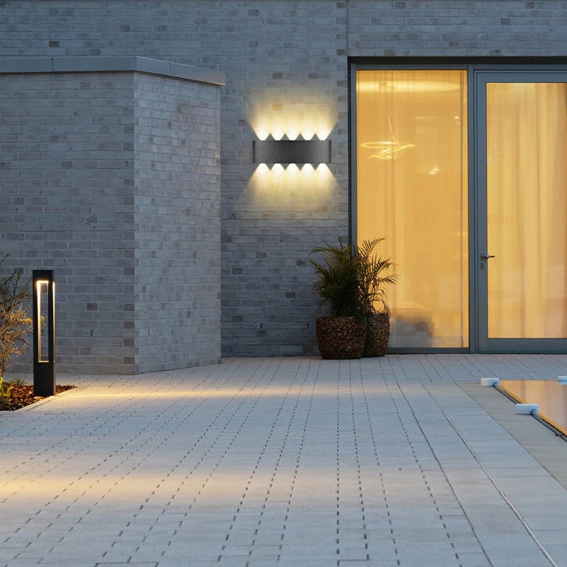 Wall Light Outdoor LED Waterproof External Stairs Street Interior Garden Living Room Fixture Decorative Home Lamp Decor Wall Led