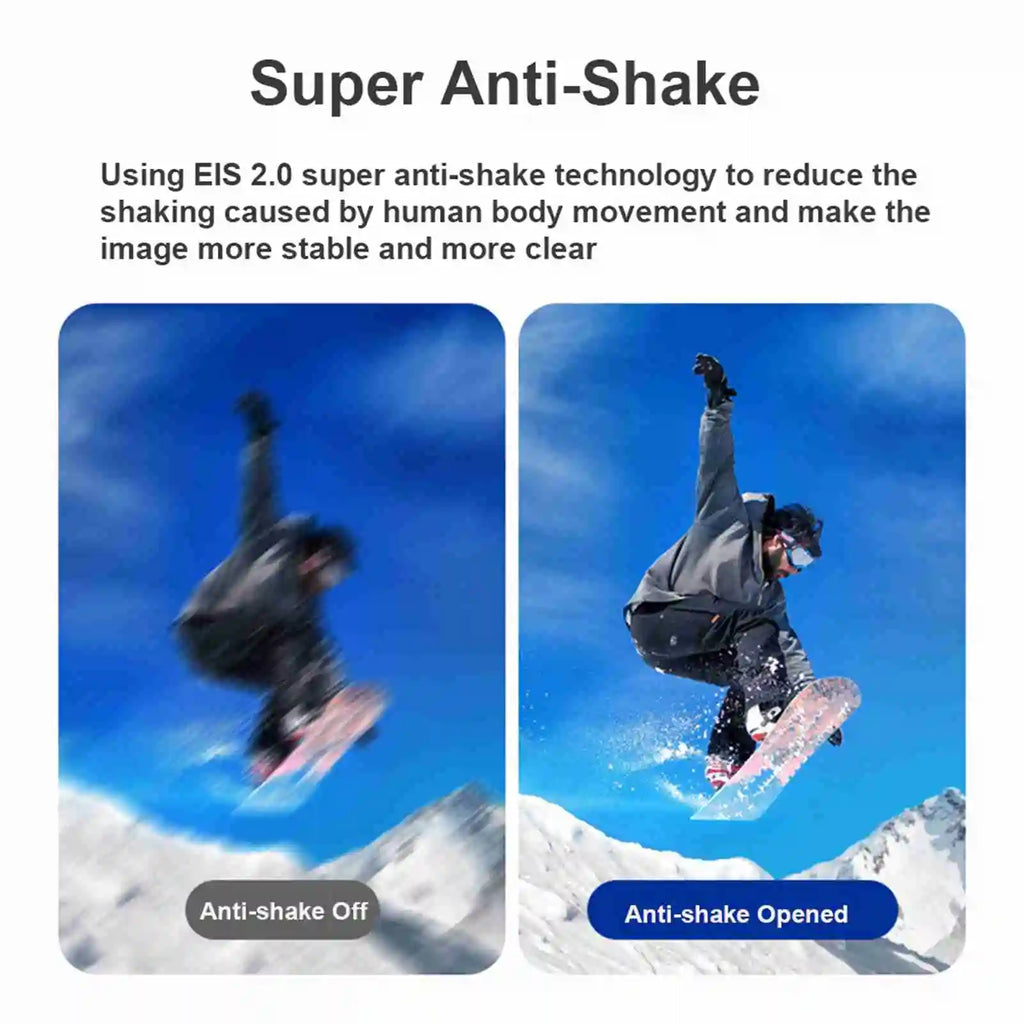 Head Mounted Camera 4K 30FPS Anti Shake and 120° Wide Angle Lens Video Camera wearable video camera 4k