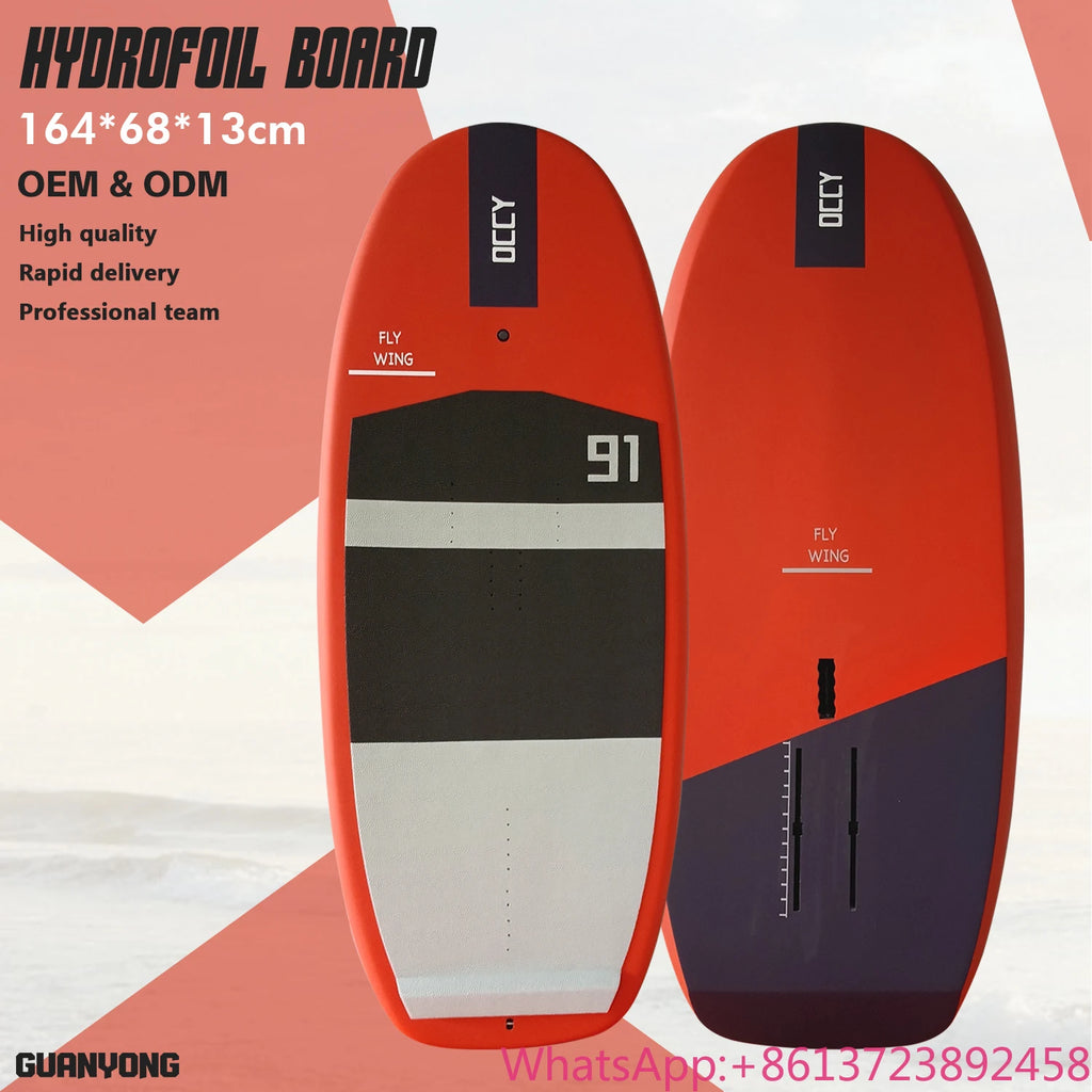 OEM Hard Carbon Surfboard  Foil Pumping Board for Surf Downwind Water Sports sup Paddle Board  Kite Surfing Wing Hydrofoil