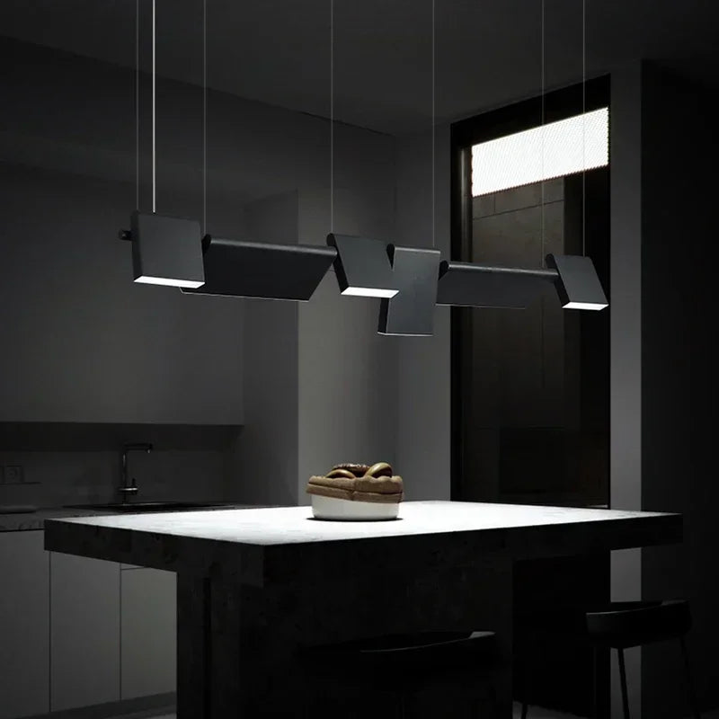 Modern Rotatable Led Chandelier Lighting Living Dining Room Pendant Lamp Home Decor Bar Office Reception Hanging Light Luminaire