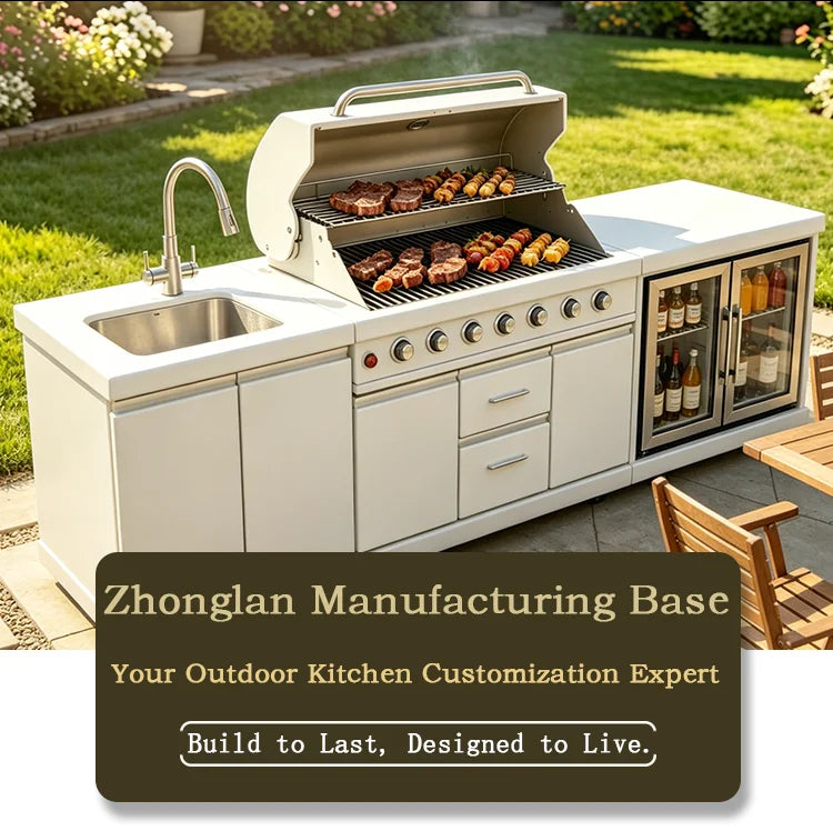 Full Kitchens Offer Complete Outdoor Kitchens, Durable Cabinets Set with Kitchen Islands & Carts, Ensemble Casserole De Cuisine