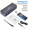 Wood Moisture Meter - Pinless Moisture Detector Measur Depth 20-40mm Non-Destructive Moisture Tester with Masonry
