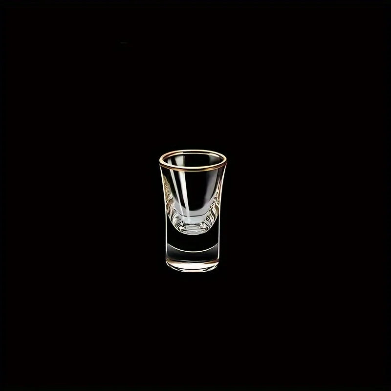 6/12pcs Set of 0.5oz Chinese Shot Glasses, Elegant Liquor & Whiskey Glasses for Bars, Club, Party, Valentine's Day Gift