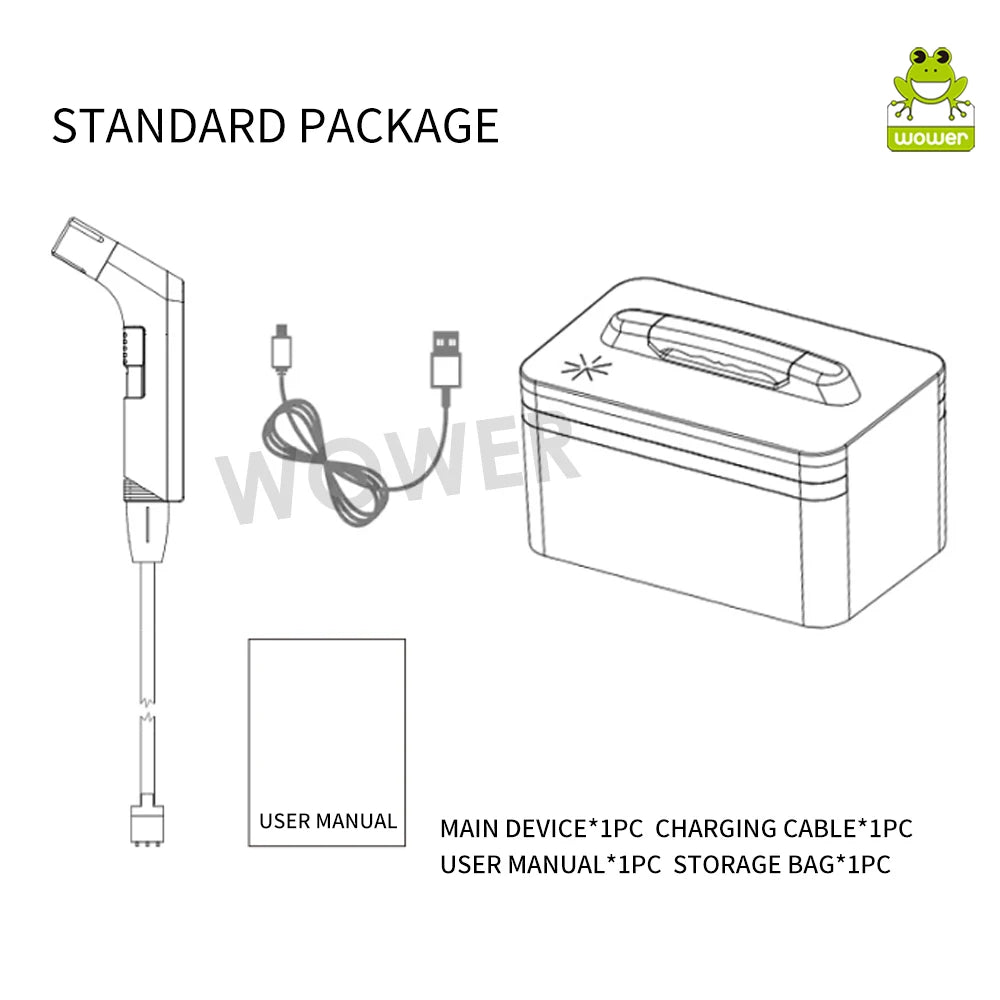 Wower Portable Electric Bidet for Personal Hygiene Cleaning 2.3L Shattaf Rechargeable Travel Camping Bidet Shower Sprayer