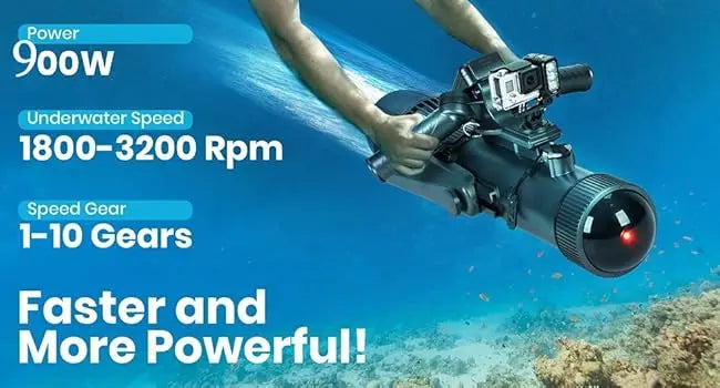Camolech 900W Dual Battery Underwater Scooter for Adults 16AH Removable Pool Sea Scooter