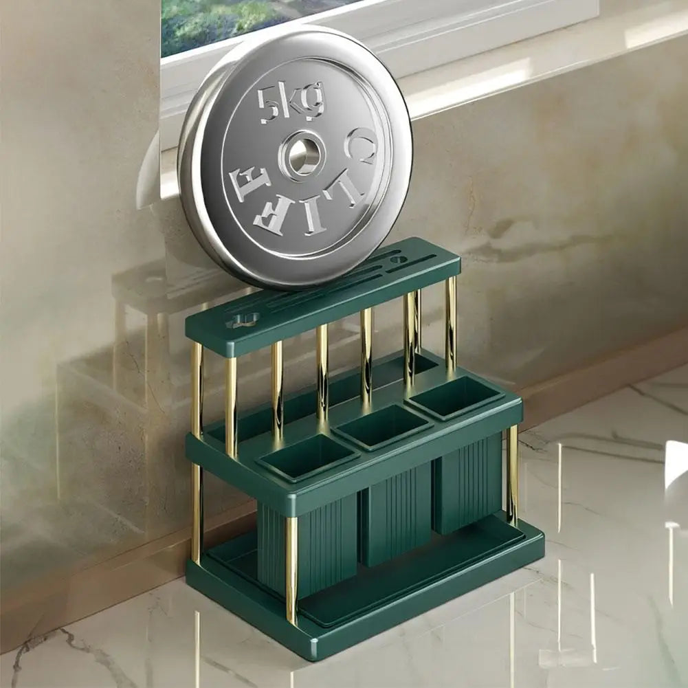 Kitchen Knife Holder Multi-Function Cutter and Cutlery Drainer Rack PP Space Saving Kitchen Utensil Organizer Rack