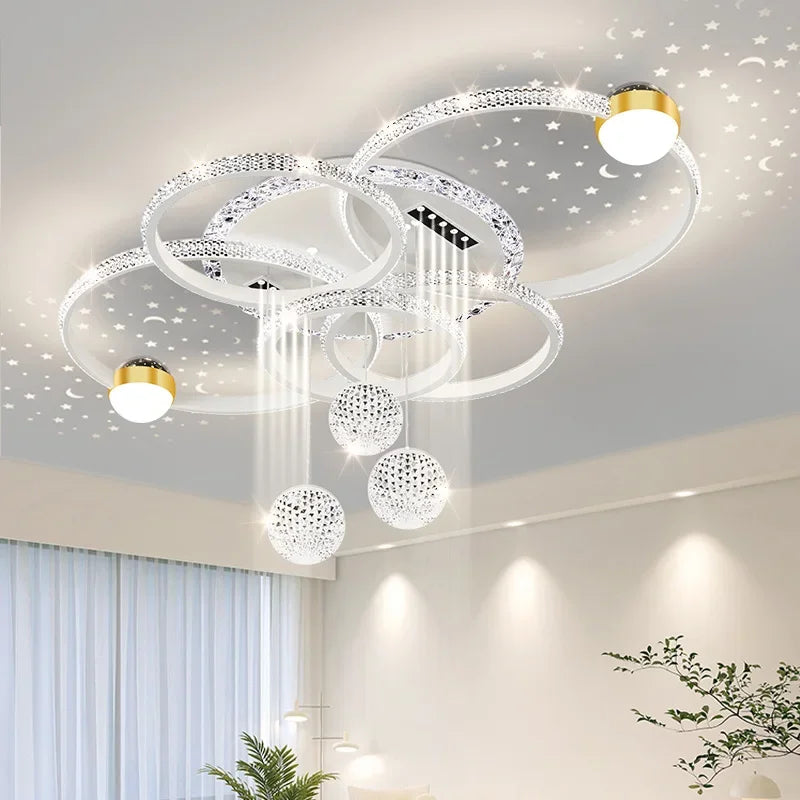 Modern LED Ceiling Light for Living Room Decor Pendant Light Interior Decoration Ceiling Luxury Chandelier Restaurant Lamp Villa
