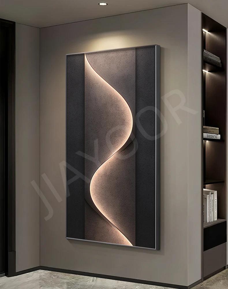 Luxury LED Wall Lamp Living Room Background Corridor Hotel Home Decoration High-end Luster Hanging Painting Modern Mural Light