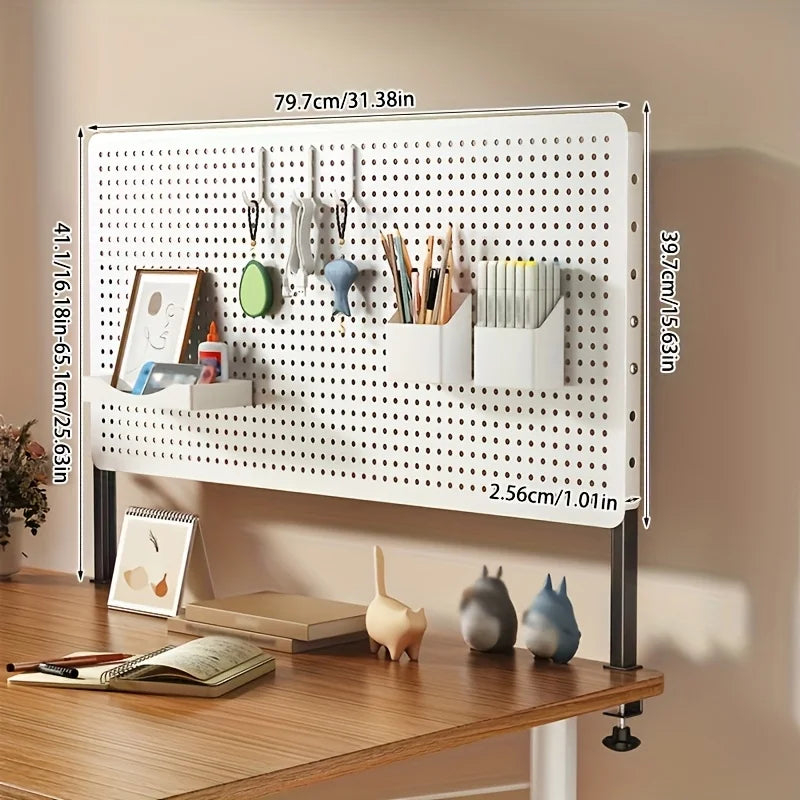 Desktop organizer, DIY pegboard combination kit, desk drawer organizer, clip-on desktop organizer with extendable height