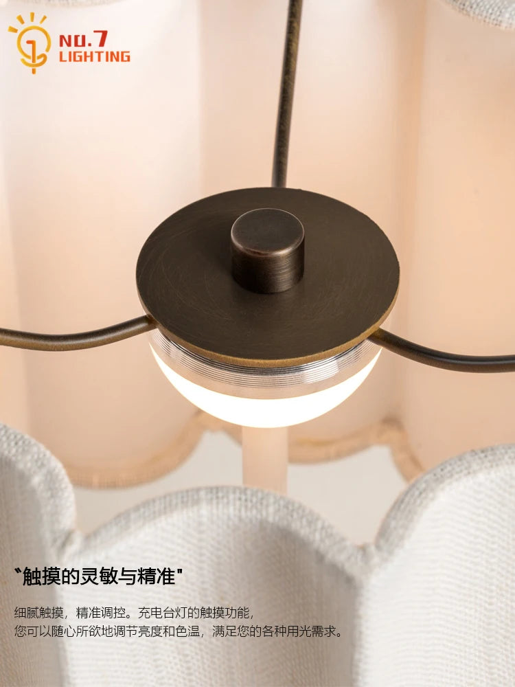 Nordic Designer Marble Table Lamp with Touch Switch USB Charging Minimalist Modern Light Fixtures Living Room Bedroom Bedside