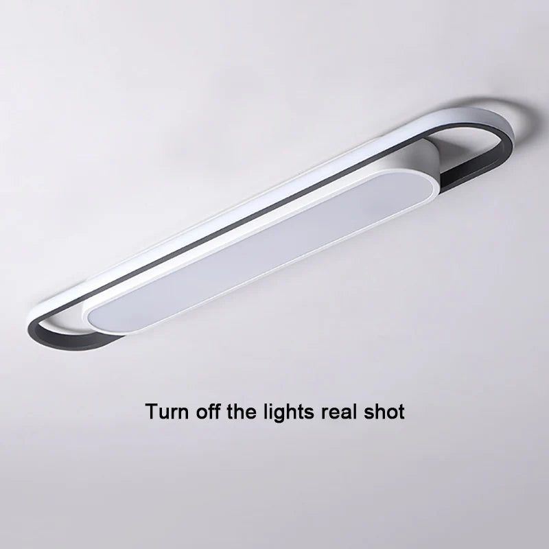 Aisle LED Ceiling Light Rectangular Home Ceiling Chandelier Bedroom Kitchen Decor Lamp Modern Indoor Lighting Living Dining Room