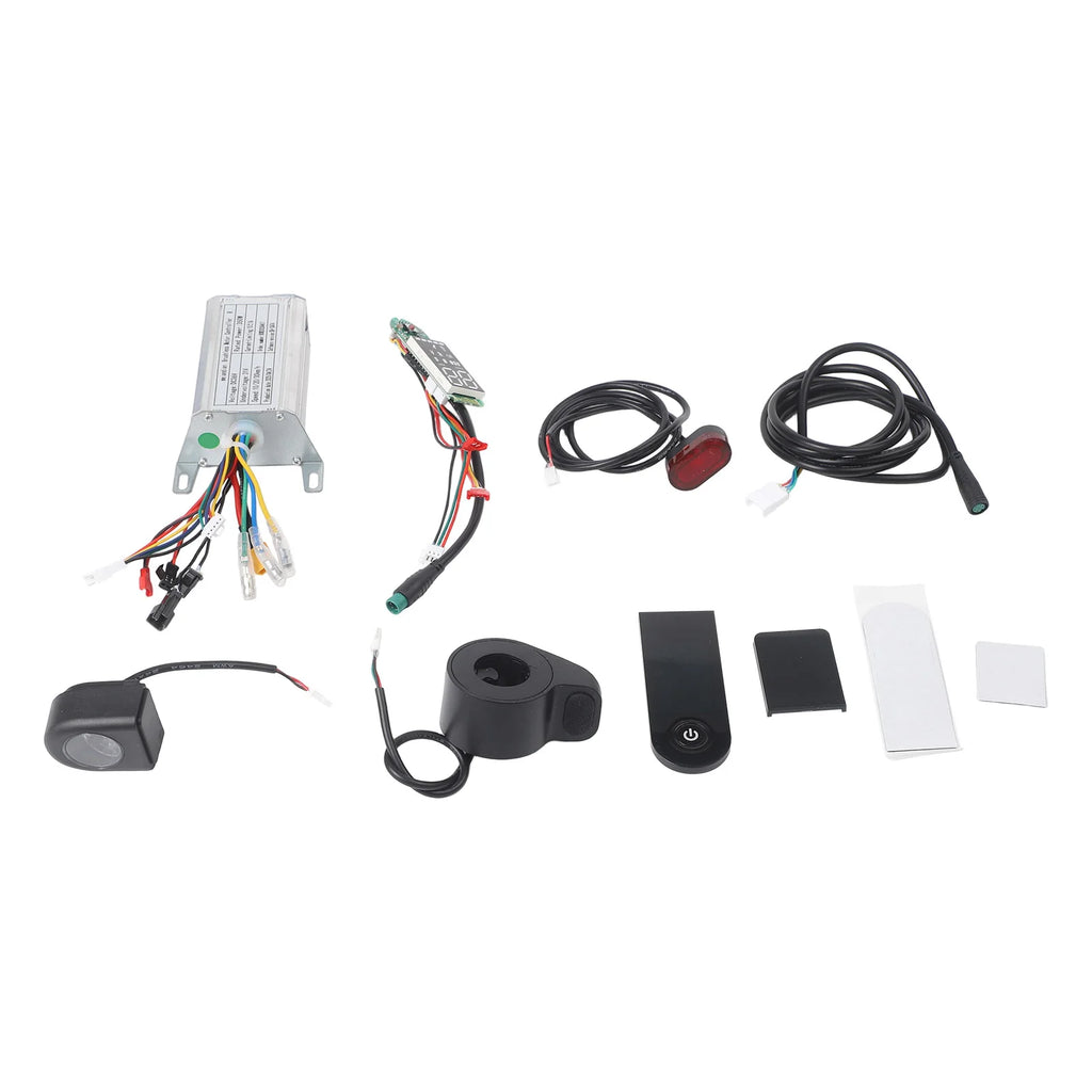 Electric Scooter Motor Controller Kit 36V 350W Accelerator Headlights Taillights Handbrake For E-Scooter Kickscooter Accessories