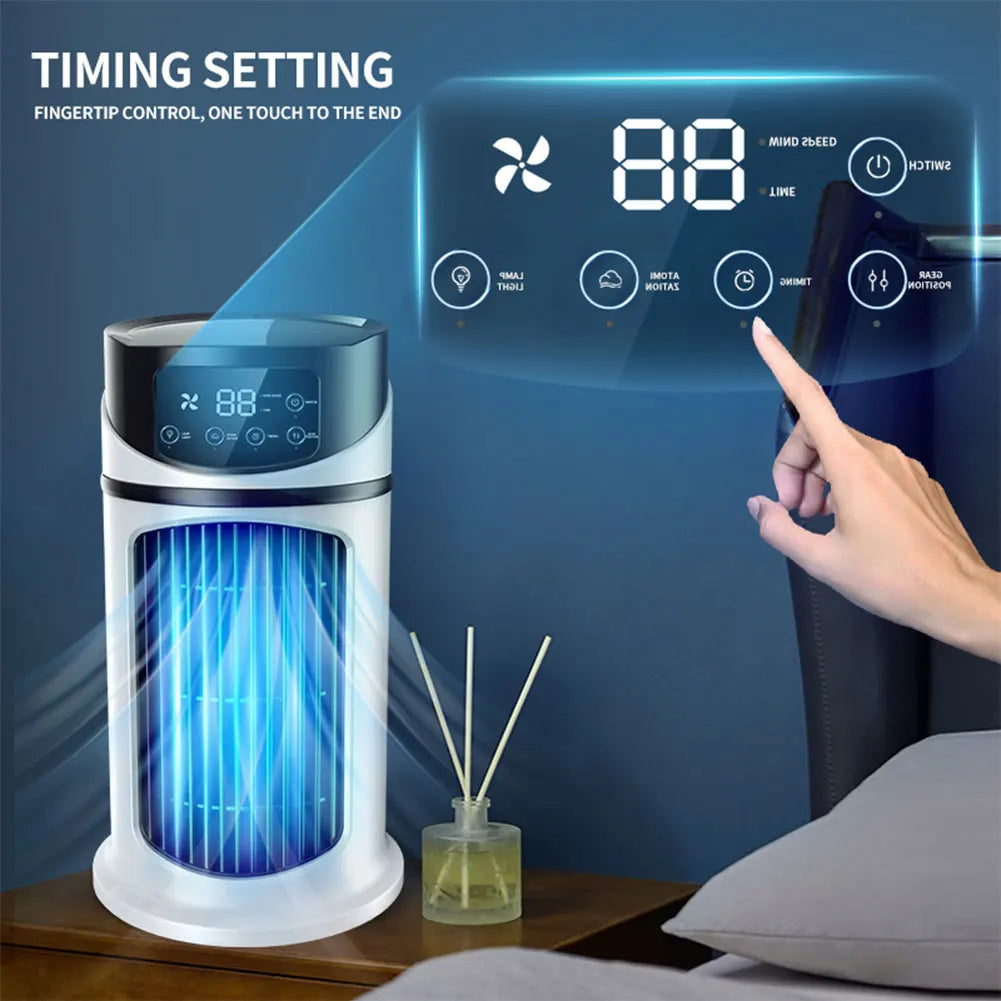 Portable Mini Air Conditioner Air Cooler Fan Water Cooling Fan Air Conditioning Air Cooler For Office Mobile Air Conditioner