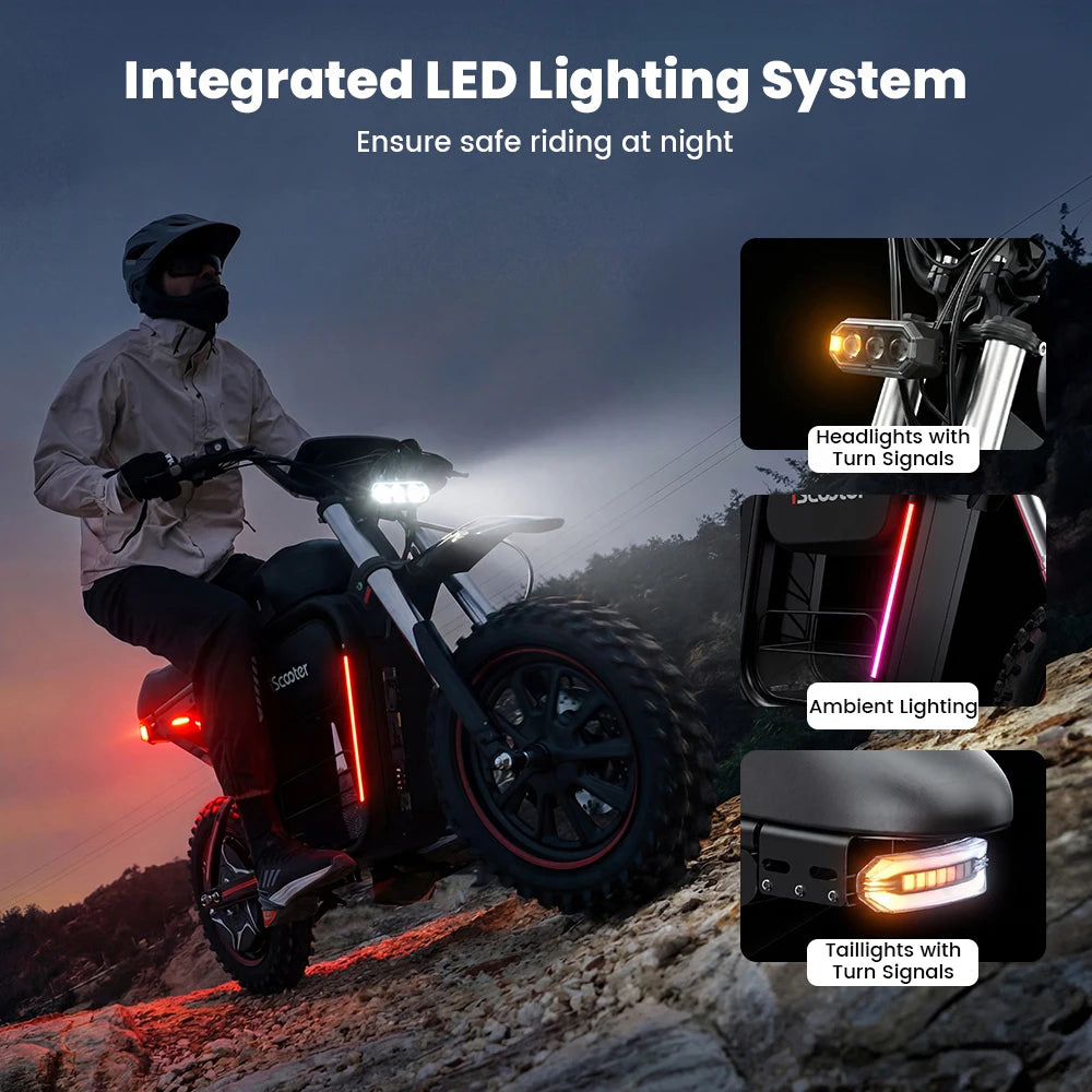 2000W Electric Scooter Scooter DX5Max 52V 20Ah Scooter for adults 70KM maximum speed 100 km Range With Scooter NFC 17 inch Tires E-Scooter