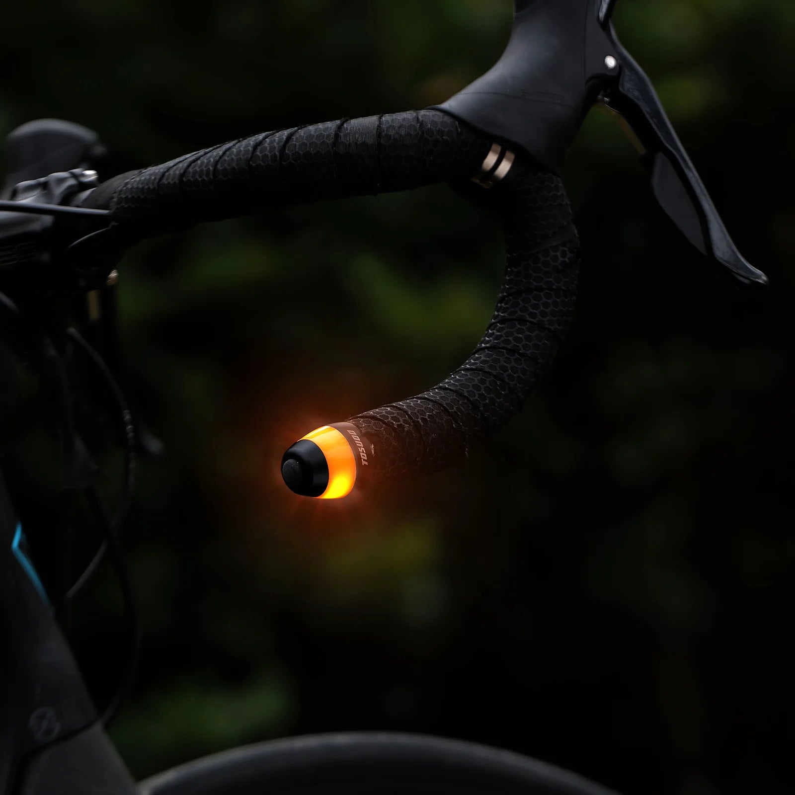 TOSUOD Bicycle Light Plug Light LED Intelligent Turn Signal Warning Light Mountain Handle Blockage Handle Bicycle Light