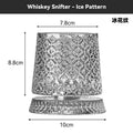 Rotating Whisky Glasses with Glass Base 360 Rotate Degrees Crystal Rum Glass for Cocktail Party Drinking